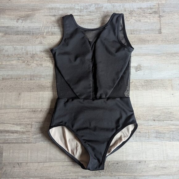 BP Designs Black Mesh Leotard – Child Large - Picture 1 of 6